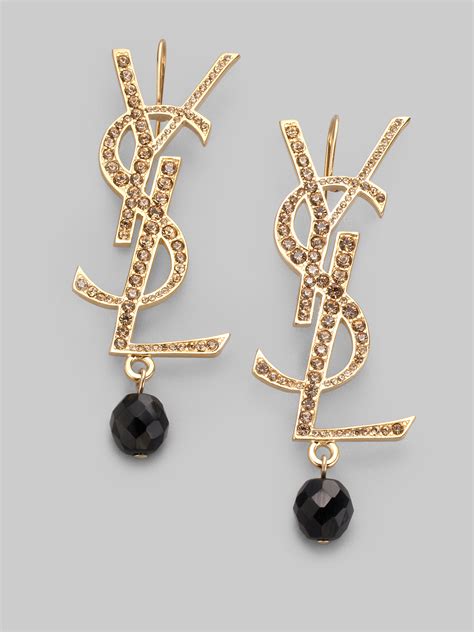 ysl ohrstecker gold|ysl st laurent earrings.